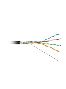 FUTP4-C5E-S24-OUT-PE-BK-100 F/UTP кат.5е, 4 пары, 0,51 PE кабель витая пара Hyperline